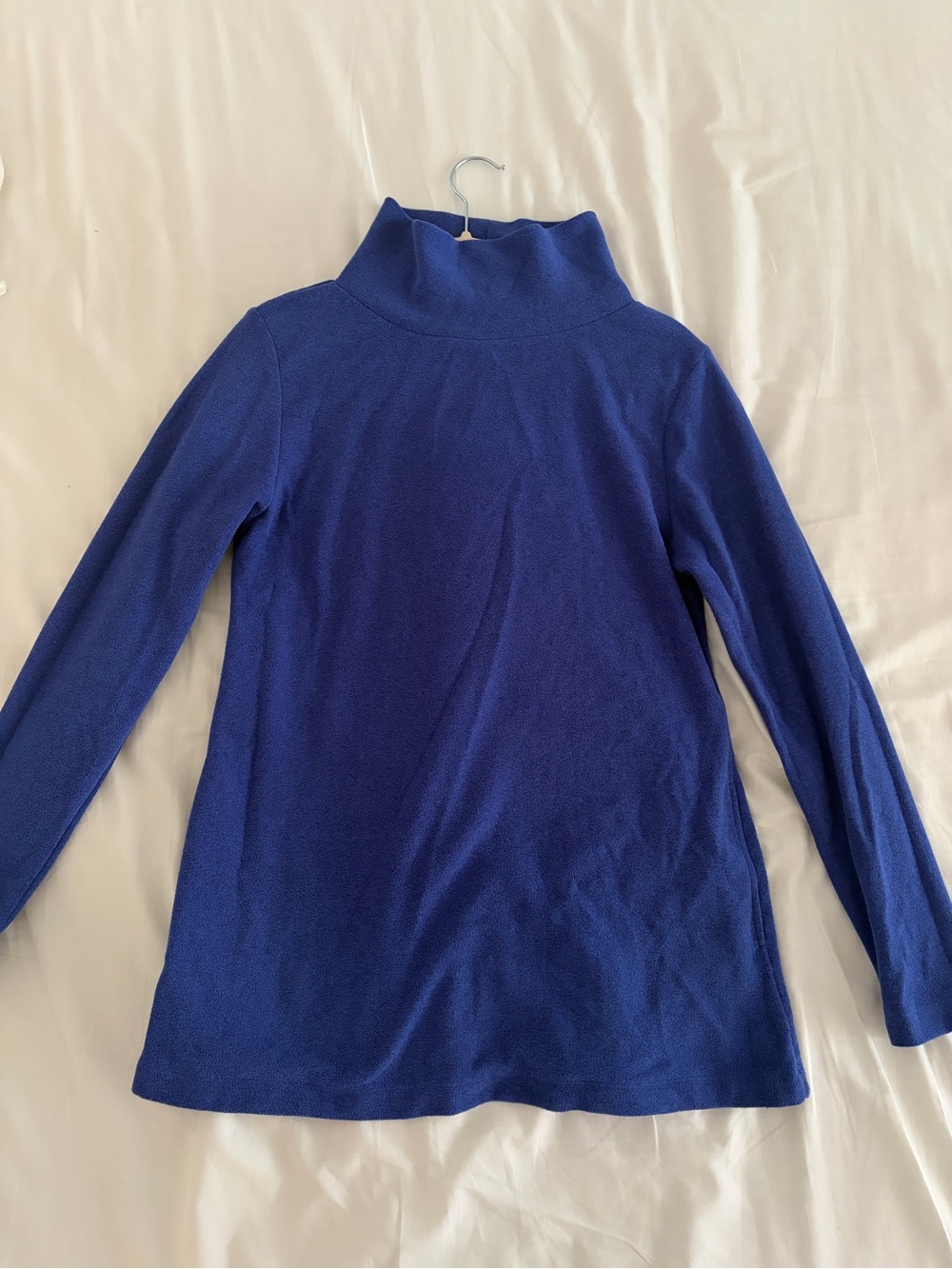 Dudley Stephens Blue Turtleneck Top - Terry